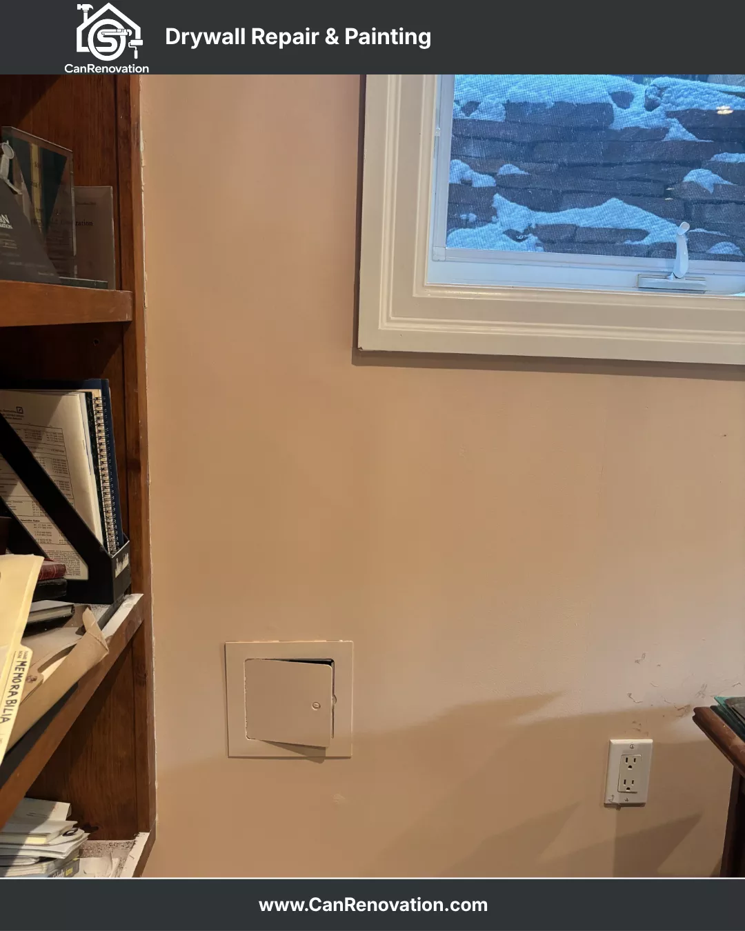 New drywall installation, patching, and wall restoration completed by Toronto handyman professionals