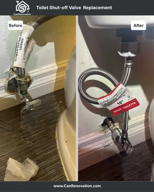 Toilet Shut-Off Valve Replacement- Vaughan