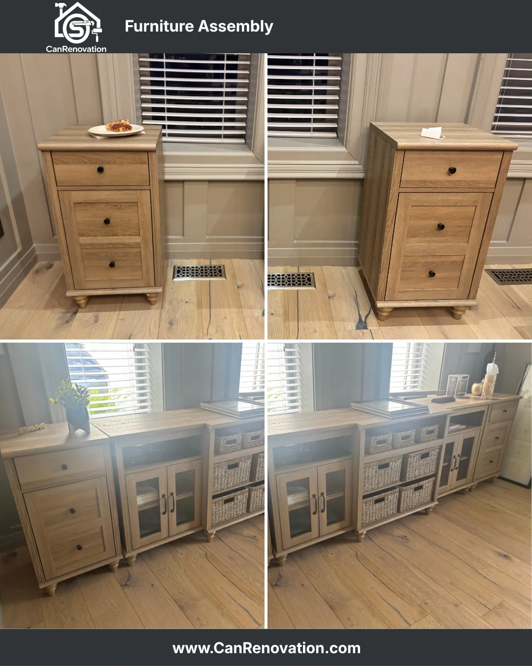 Sideboard & Storage Cabinet Assembly- Scarborough