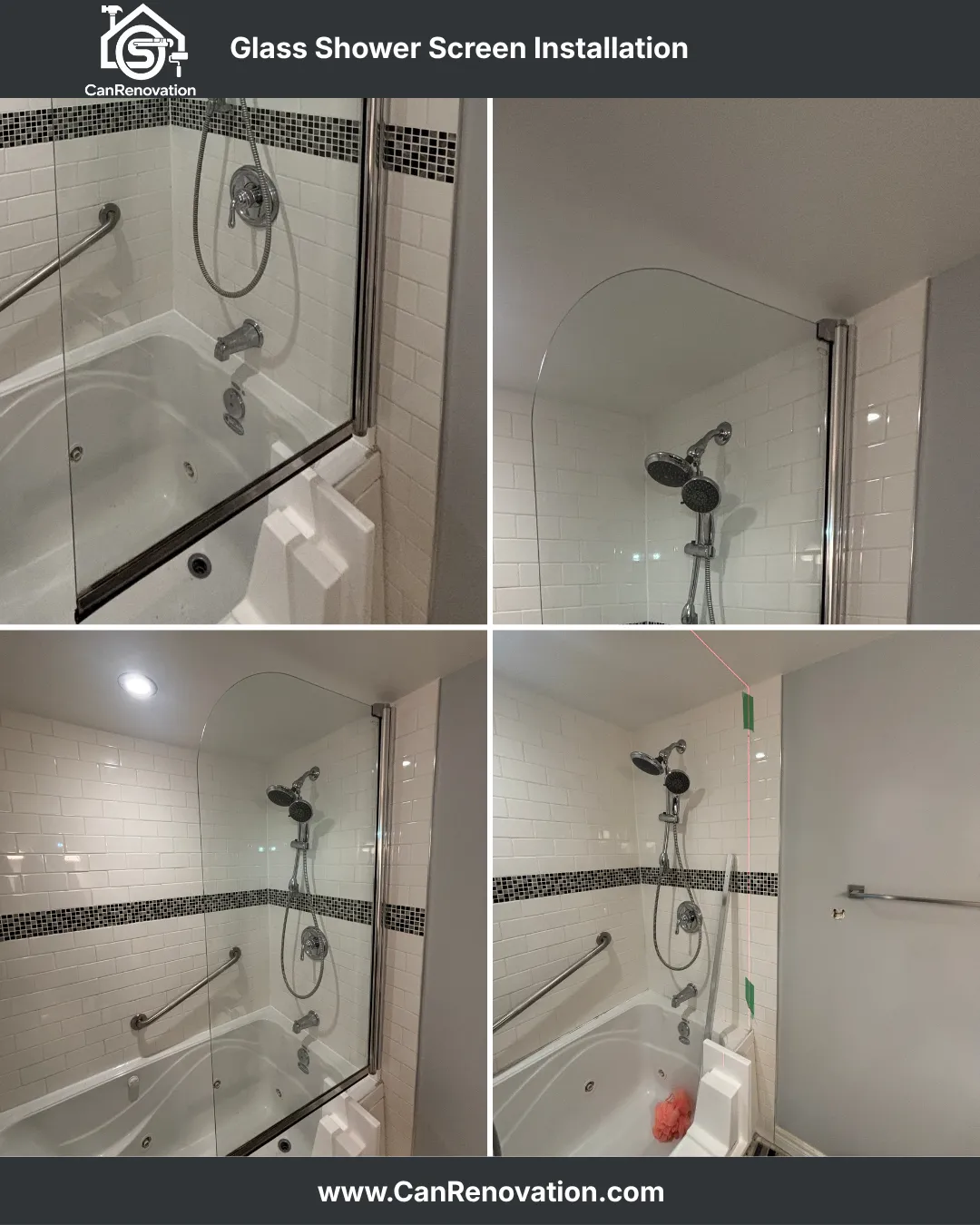 Frameless  Shower Door Installation- Toronto