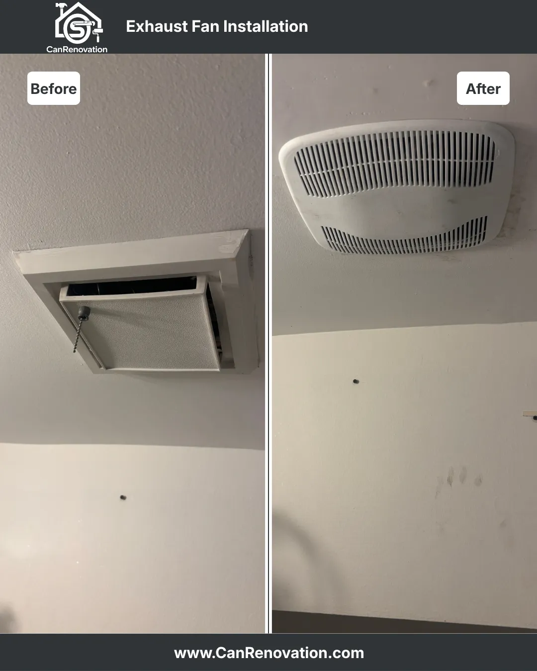 Exhaust Fan Replacement- Richmond Hill