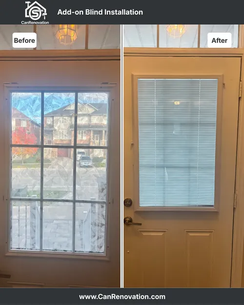 Add-on Blind Installation- Markham